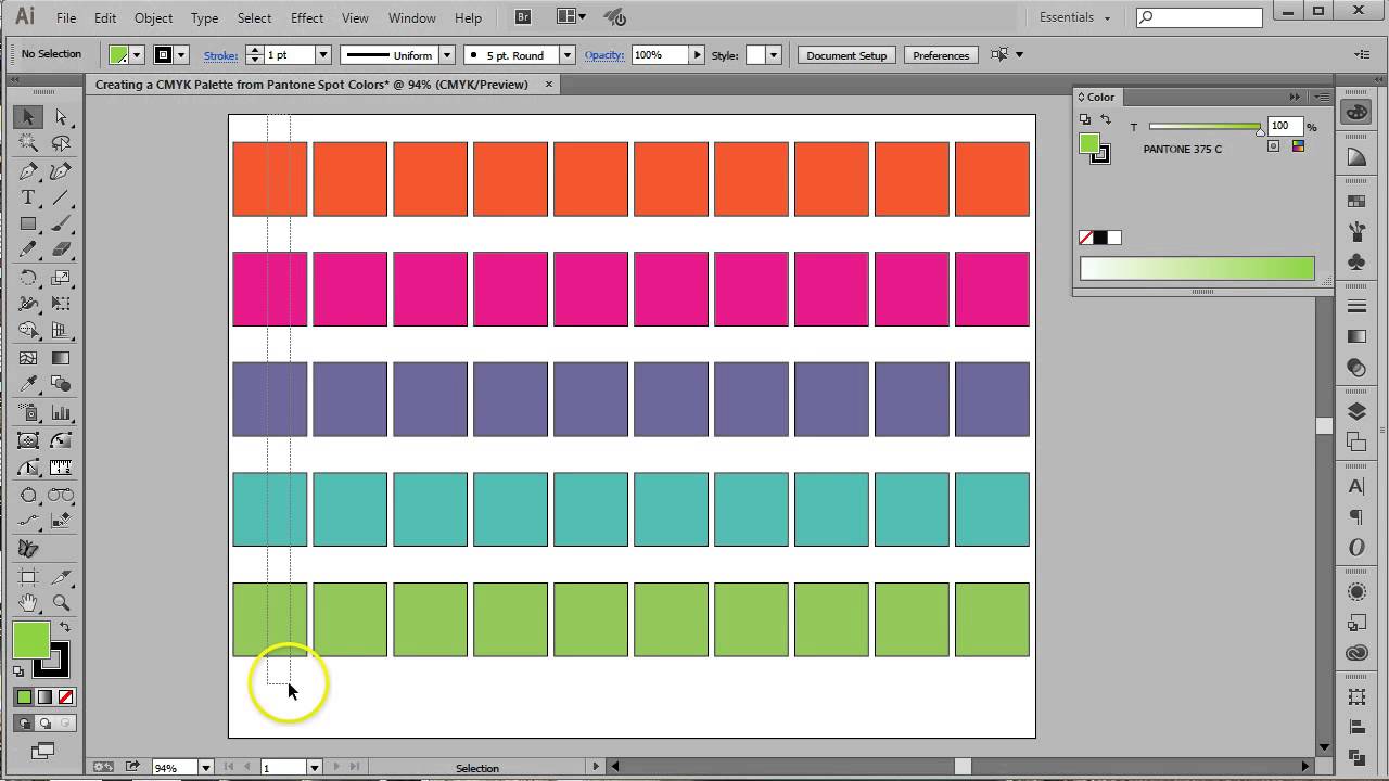 Adobe Cmyk Color Chart