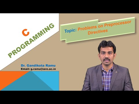 Problems on Preprocessor Directives by Dr. G Ramu