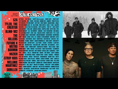 2024 ‘Lollapalooza‘ festival to feature Blink-182, The Killers, Deftones and more