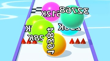 Ball Run Infinity Number Up To (128M, 256M, 512M, 1024M) ! All Levels Gameplay Part 245 android, ios