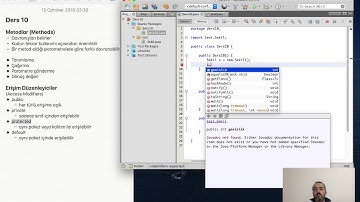 Sıfırdan JAVA Eğitimi-10 JAVA Metodlar