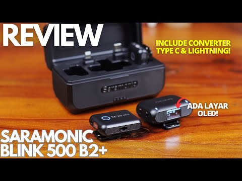 MIC WIRELESS WORTH IT! REVIEW Saramonic Blink 500 B2+ 4 in 1 Indonesia, Full FITUR + Layar OLED!