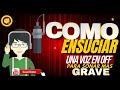 COMO ENSUCIAR UNA VOZ EN OFF, PARA SONAR MAS GRAVE