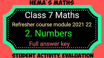 7th maths refresher course 2021 22 /chapter 2 answer key
