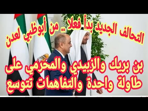 بن بريك والزبيدي والمحرمي تفاهمات غير معلنة ومحور جديد يصنع ب أبوظبي