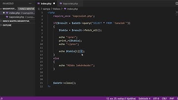 Adatok lekérdezése adatbázisból PHP és MySQL segítségével 1. rész