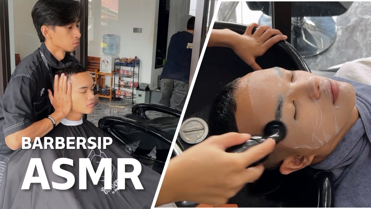 Barbersip ASMR | #massage #asmr #barber #sleep #relaxing #satisfying #barber #barbersip #sumedang 