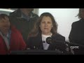 Finance minister chrystia freeland holds news conference to discuss budget measures  april 24 2024