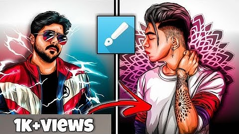 Vector art portrait  photo editing full tutorial  using infinite design💥/#MSEDITINGX