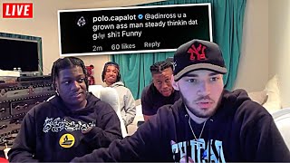 Lil Yachty Tells Adin Ross That Polo G Wants To Fight Him For Acting Sus...