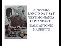 01  AGOSTO 1960   LANCIO DA F-84 F  COMANDANTE ANTONIO MAURETTO