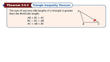 8th TAP, section 5.5  - Indirect Proofs and Inequalities in One Triangle