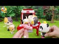 かじだ！しょうぼうしゃ&きゅうきゅうしゃ緊急出動！❤トイバス（ToyBus) キッズ おもちゃアニメ