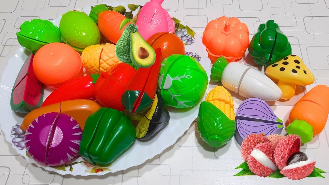 Satisfying Video Fruits toys Plastic fruits cutting Cartoon Fruit