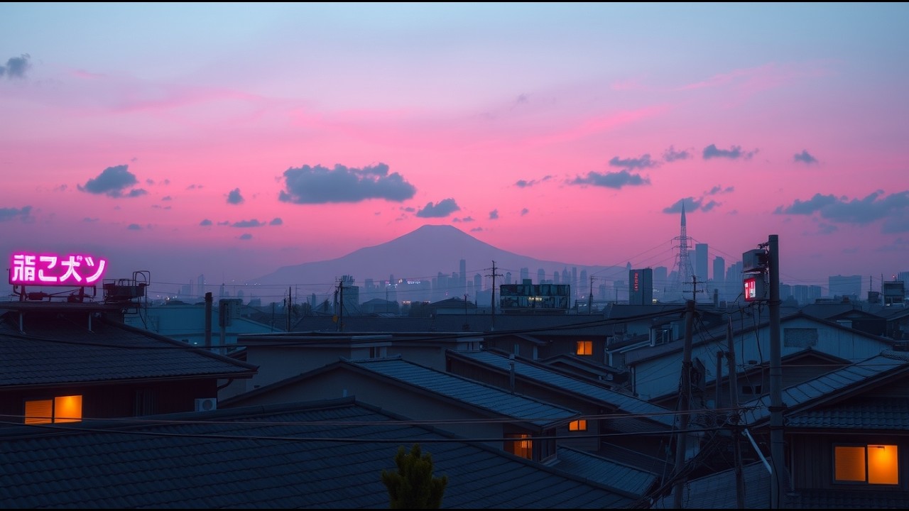 Lofi Rain Sounds for Studying • Calm Mind & Stress Relief | Japanese Night Oasis