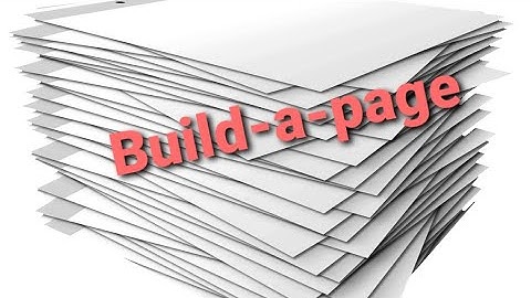 Build-A-Page February 2022//Process Video #2