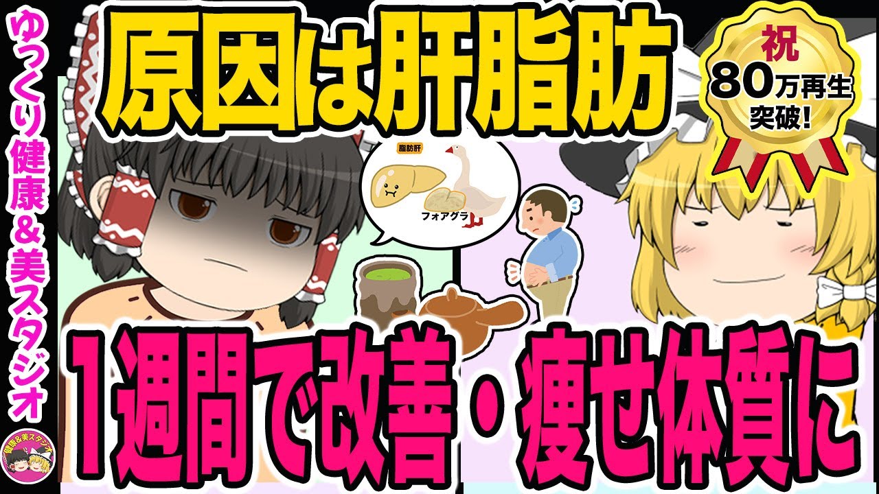 【50代のダイエット】脂肪が減らない原因は脂肪肝だった・1週間で改善し脂肪を減らす・専門医が教える痩せ体質になる方法【ゆっくり解説】