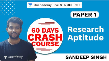 60 Days Paper I Crash Course | Research Aptitude | Unacademy Live NTA UGC NET