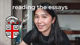 essays that got me into Brown