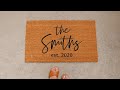 How to make a doormat with cricut  cut larger than the mat project  off the mat project