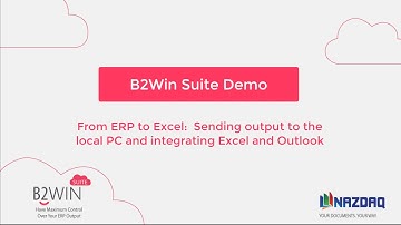 From ERP to Excel: Sending Reports from Outlook on Local Station (Infor LN)