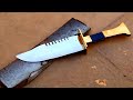 Leaf spring Converted into a hunting knife