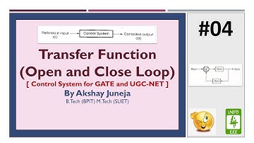 Transfer Function of Open Loop and Closed Loop Control System #04 | GATE and UGC-NET