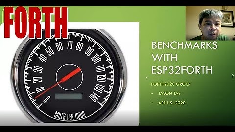 ESP32FORTH vs Python BENCHMARKS Jason C-J Tay Forth2020 Zoom #21 2560x1440