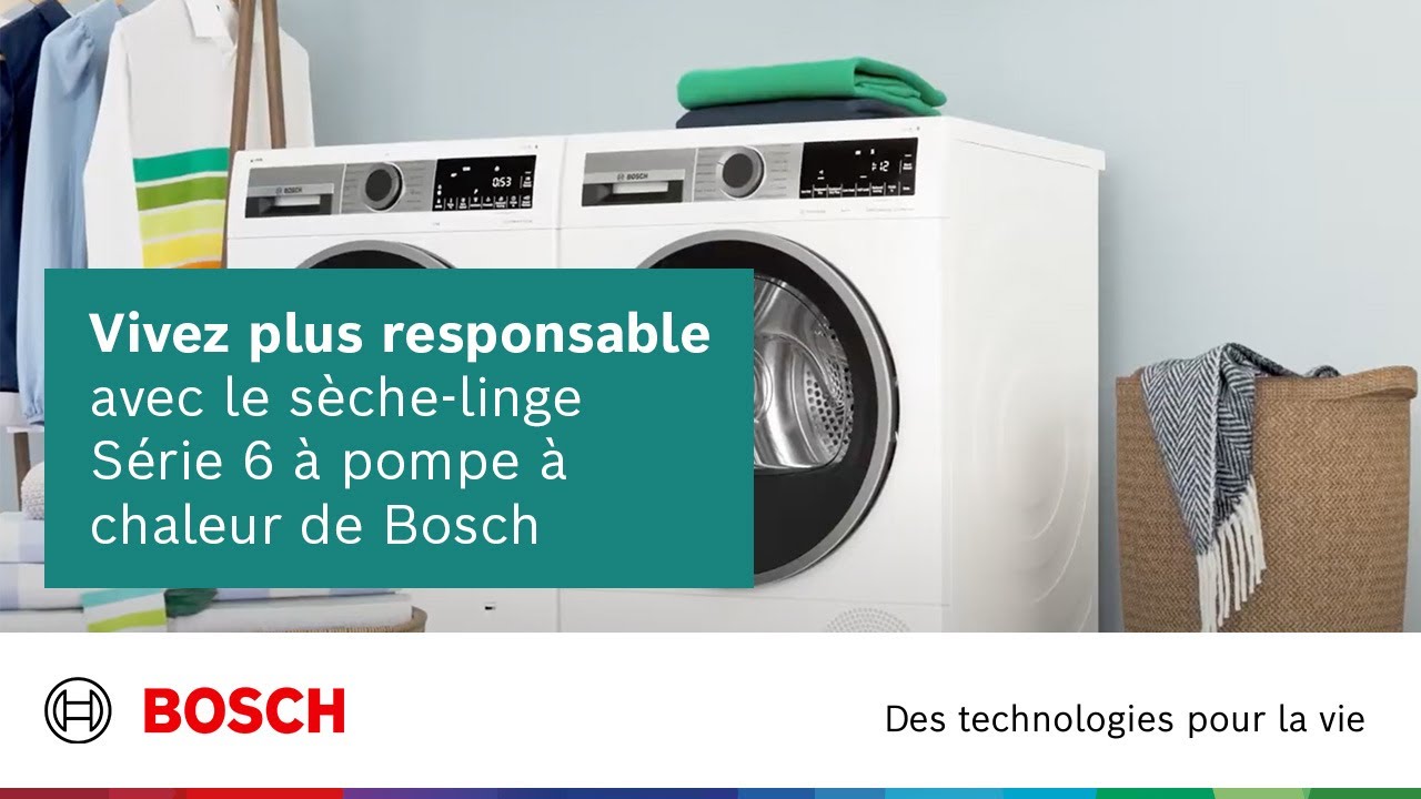 Bosch Serie 6 WTW854H1 Autonome Charge avant 8kg A+ Blanc sèche-linge Sèche-linge Autonome, Charge avant, Pompe à chaleur, Blanc, Rotatif, Tactil, Droite 