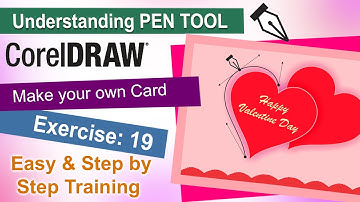 Understanding PEN TOOL in Corel Draw Exercise No. 19 | YN Tutor