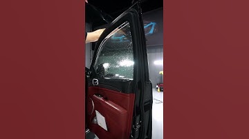 All around window tint + windshield on Jeep🖤 #ppf #paintprotectionfilm #windowtint #tint #tinting