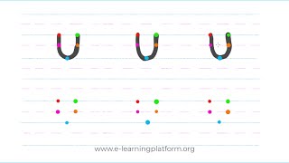 Activity Lesson - Writing the English Alphabet - Big letter U