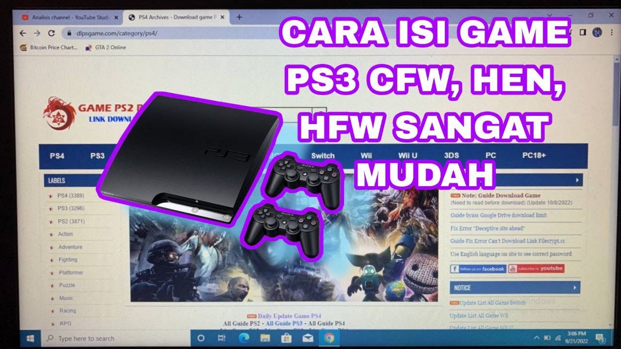 CARA ISI GAME PS3 CFW LEWAT HARDISK FLASHDISK - YouTube