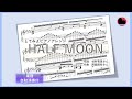 【ピアノアレンジ/楽譜】谷村有美さんの「HALF MOON」自動演奏♪色でわかる鍵盤付 #ピアノ #アレンジ #楽譜 #sheetmusic