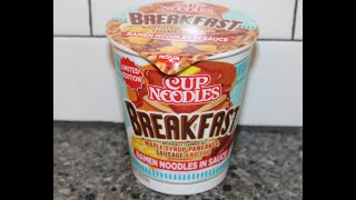 NISSIN LIMITED EDITION Cup Noodles Breakfast Maple Syrup Pancakes, Sausage & Eggs Ramen Noodles by Lunchtime Review 2,939 views 3 weeks ago 9 minutes, 21 seconds