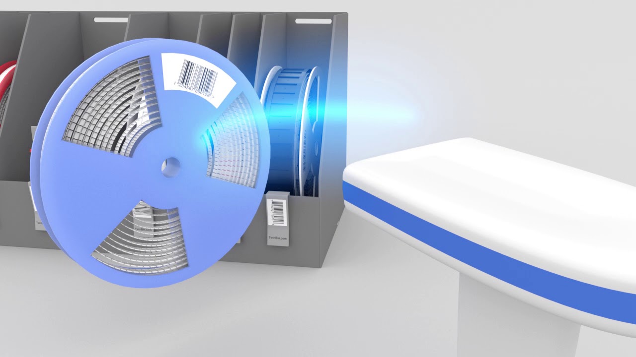 TwinBin SMT Reel Storage Stock Indicator