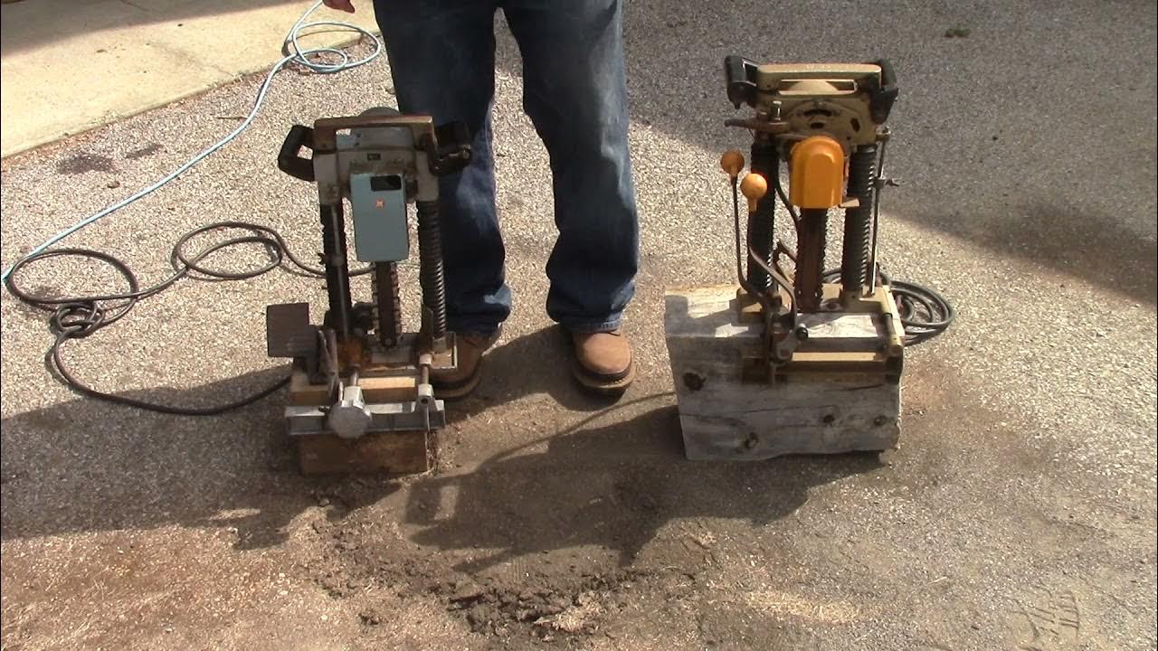 Makita timber framing 7100b and 7104 chain mortiser YouTube