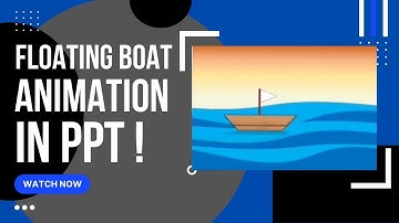 Floating Boat and Wave Animation in PowerPoint Presentation || Ms PPT ||