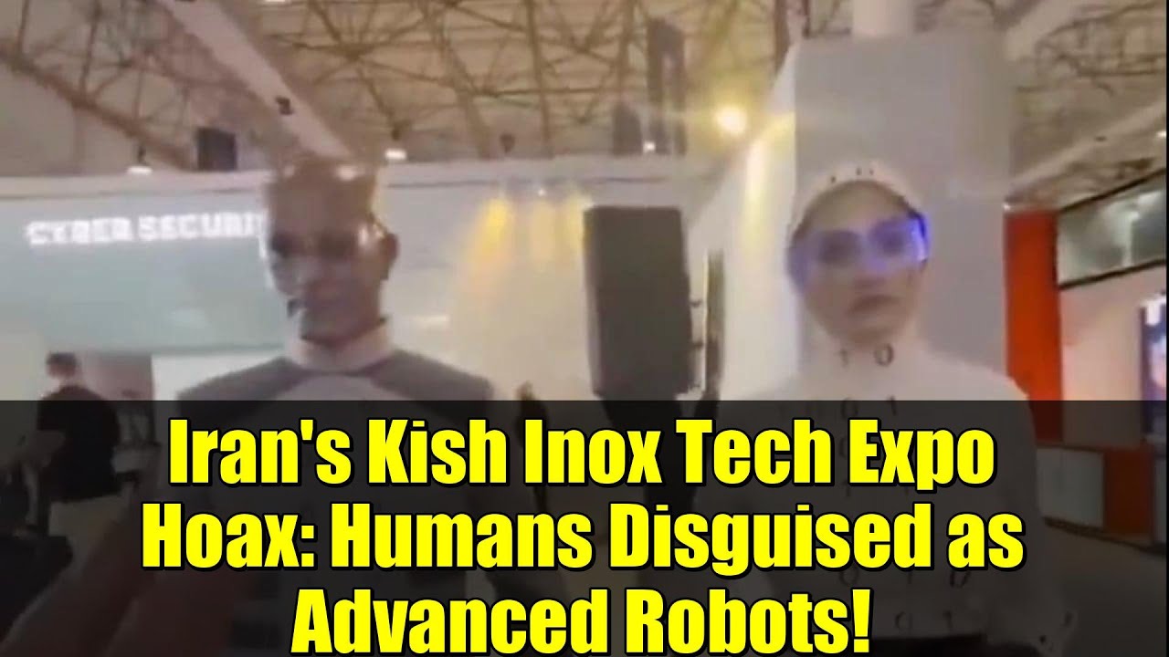 Iran's Kish Inox Tech Expo Hoax: Humans Disguised as Advanced Robots!