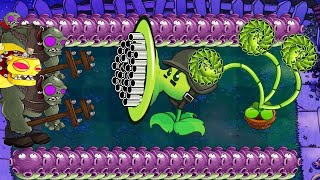 999 Gatling Pea Vs 999 Threepeater Attack Giga Gargantuar Zomboss -Plants vs Zombies