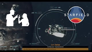 Married couple argues in space