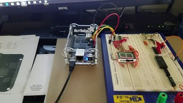 BeagleBone Black with an IC 74595 and 7 segment LED.