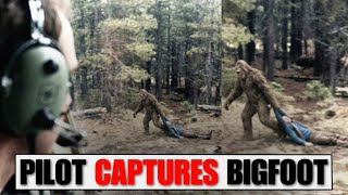 Helicopter Pilot Captured Footage of a Bigfoot Dragging a Human Body - Shocking Sasquatch Story