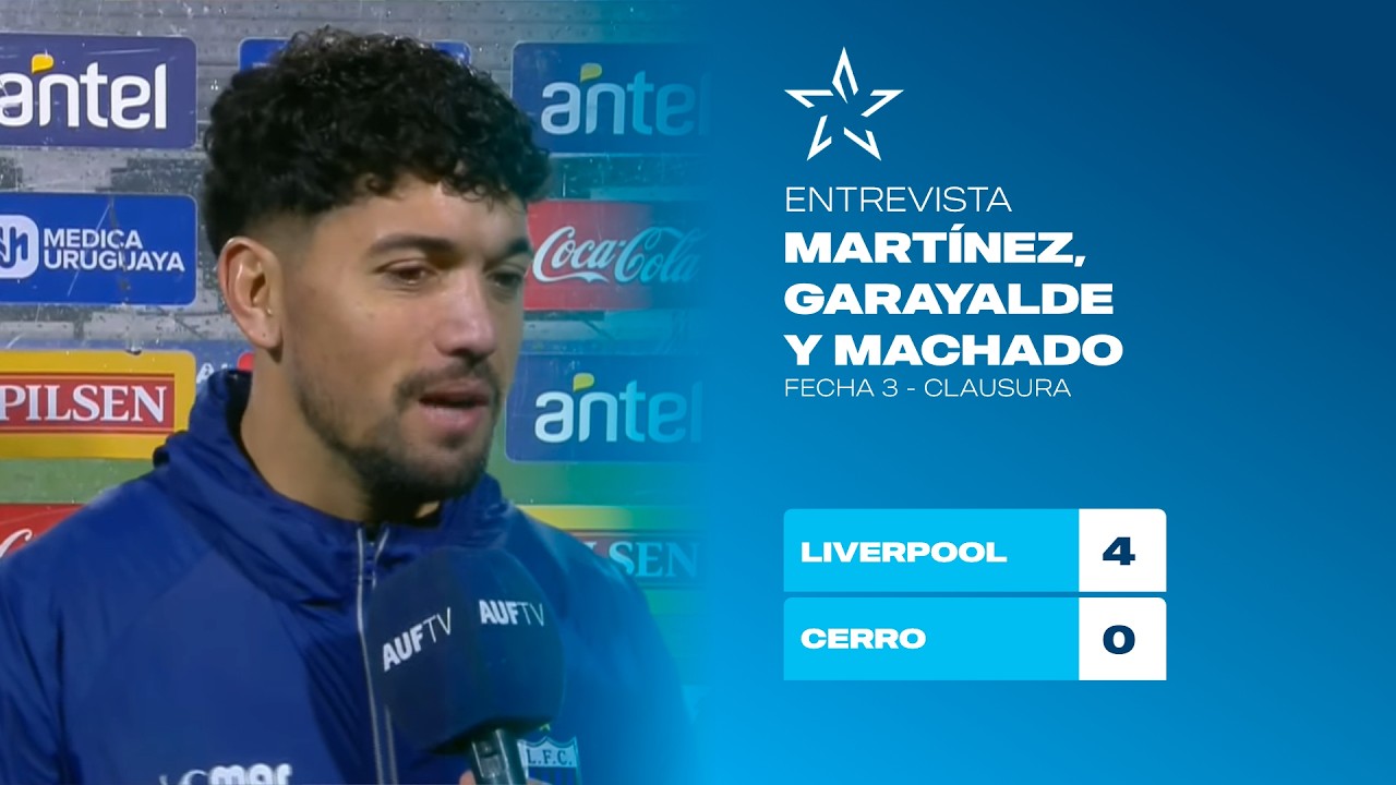 Nota con Martínez, Garayalde y Machado | Torneo Clausura 2026 | Liga AUF Uruguaya | #AUFTV