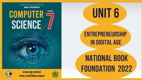 Class 7 computer chapter 6|Entrepreneurship in digital age|NBF