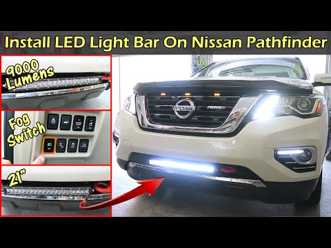 How To Install LED Light Bar On Nissan Pathfinder SUV
