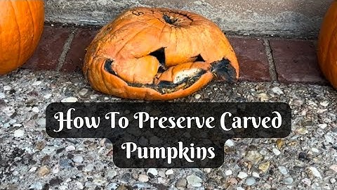 How to Preserve Carved Pumpkins