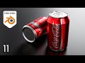 Tutorial: Latinha de Coca-Cola REALISTA no Blender 3D (passo-a-passo) | Aula 11