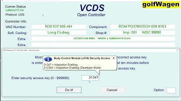 VCDS full increase intensity LED 3rd brake light