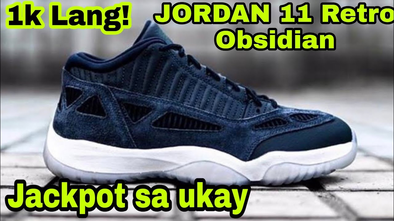 jordan 11 low obsidian